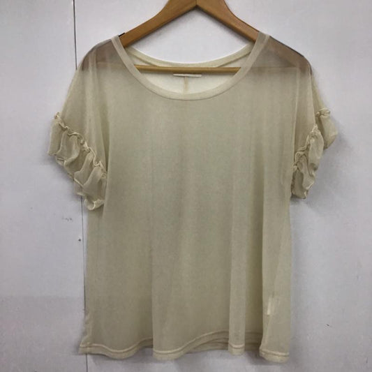 エージーバイアクアガール AGBYAQUAGIRL カットソー 半袖 C12-18451 エスパンディープルオーバー M 無地 アイボリー / アイボリー /  レディース USED 古着 中古 10072759