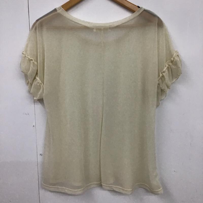 エージーバイアクアガール AGBYAQUAGIRL カットソー 半袖 C12-18451 エスパンディープルオーバー M 無地 アイボリー / アイボリー /  レディース USED 古着 中古 10072759