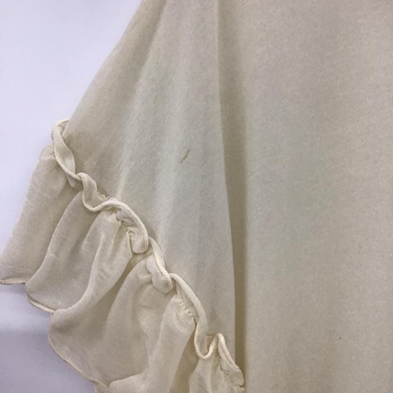 エージーバイアクアガール AGBYAQUAGIRL カットソー 半袖 C12-18451 エスパンディープルオーバー M 無地 アイボリー / アイボリー /  レディース USED 古着 中古 10072759