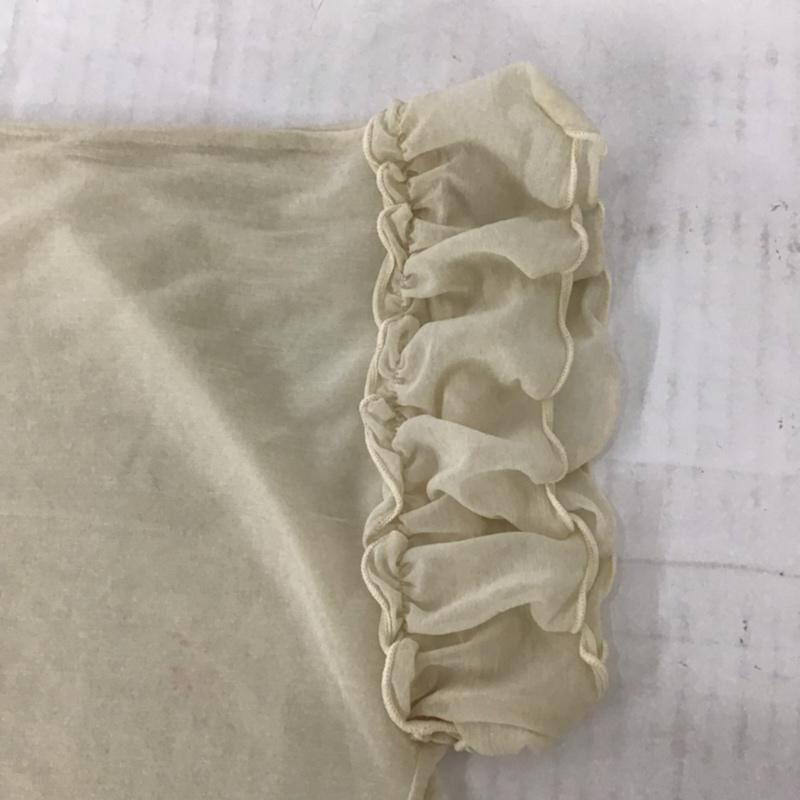 エージーバイアクアガール AGBYAQUAGIRL カットソー 半袖 C12-18451 エスパンディープルオーバー M 無地 アイボリー / アイボリー /  レディース USED 古着 中古 10072759