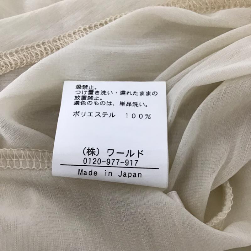 エージーバイアクアガール AGBYAQUAGIRL カットソー 半袖 C12-18451 エスパンディープルオーバー M 無地 アイボリー / アイボリー /  レディース USED 古着 中古 10072759