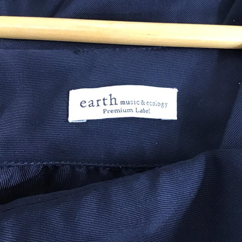 アースミュージックアンドエコロジー earth music&ecology ワンピース・ドレス・オールインワン ワンピース・ドレス・オールインワン 10172HG2040 ワイド FREE 無地 紺 / ネイビー /  レディース USED 古着 中古 10072766