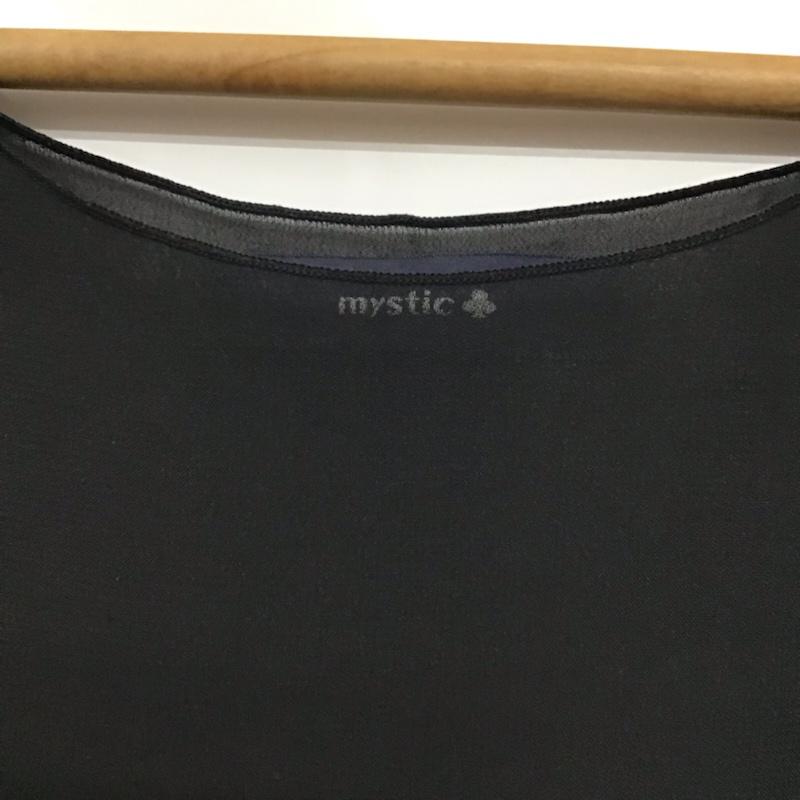 ミスティック mystic カットソー 半袖 シアー 無地 黒 / ブラック /  レディース USED 古着 中古 10072769