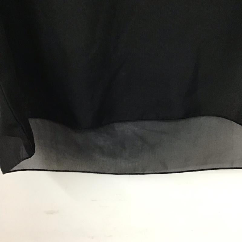 ミスティック mystic カットソー 半袖 シアー 無地 黒 / ブラック /  レディース USED 古着 中古 10072769