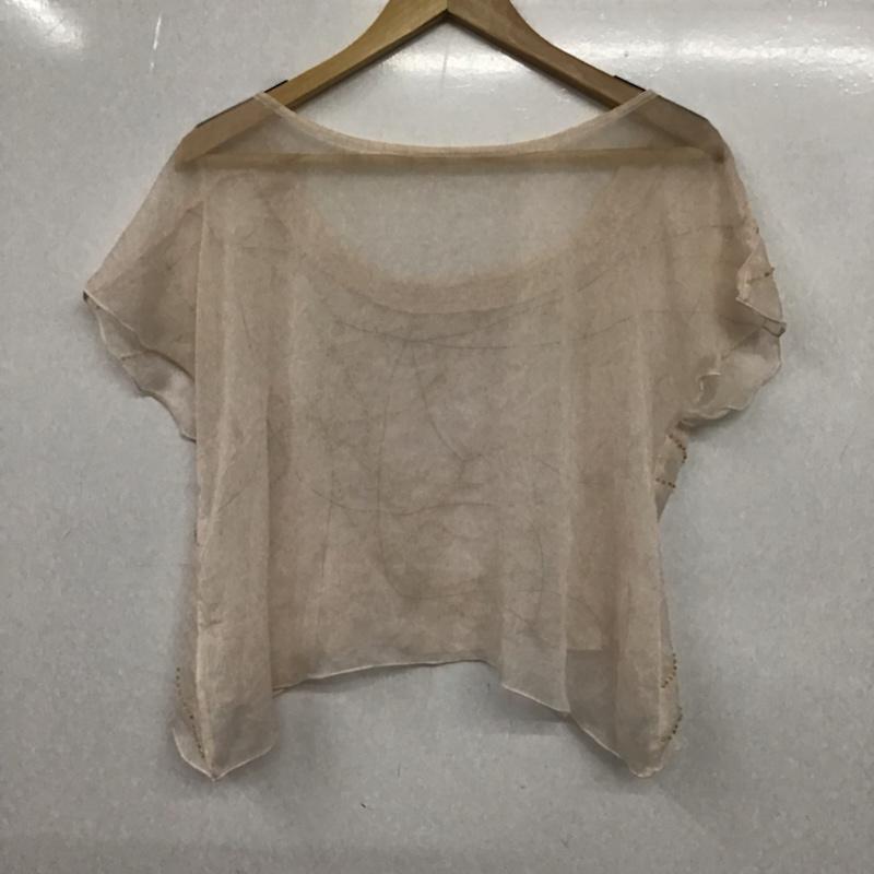 ムルーア MURUA カットソー 半袖 011030401801 ビーズ FREE  桃 / ピンク / X 金 / ゴールド /  レディース USED 古着 中古 10072780