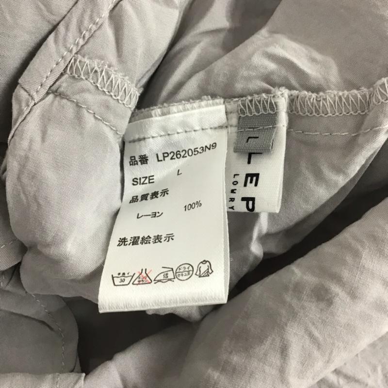 レプシィム LEPSIM カットソー 半袖 LP262053N9 リボン L 無地 灰 / グレー /  レディース USED 古着 中古 10072782