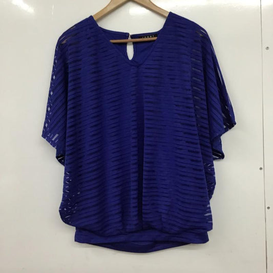 イング INGNI カットソー 半袖 151-180374 M ボーダー柄 青 / ブルー /  レディース USED 古着 中古 10072784