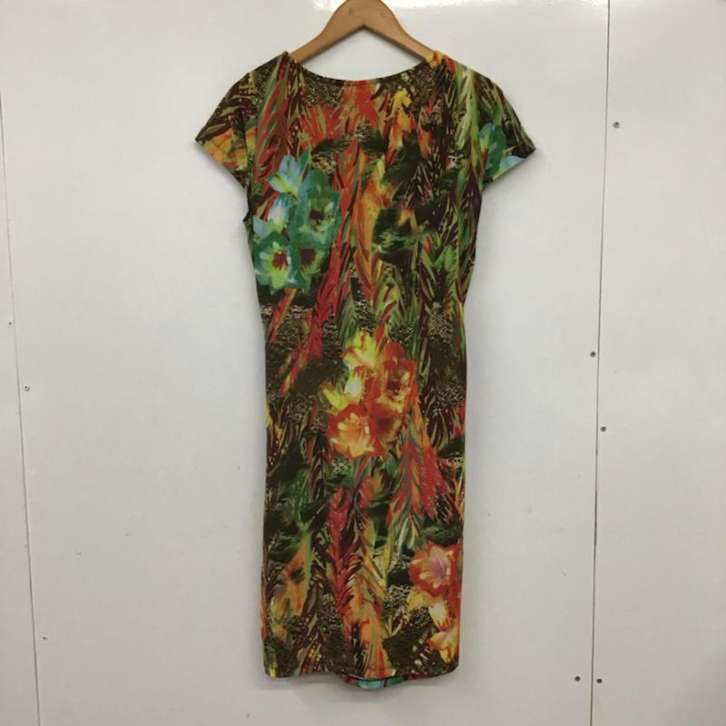 ドナモーガン DONNAMORGAN ワンピース ロングスカート 半袖 総柄 マルチカラー / マルチカラー /  レディース USED 古着 中古 10072788