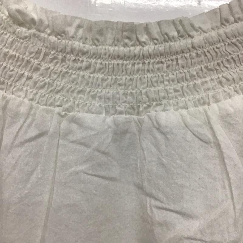 アースミュージックアンドエコロジー earth music&ecology カットソー 半袖 10176A60164 刺繍オフショルプルオーバー FREE 刺繍 白 / ホワイト /  レディース USED 古着 中古 10072792