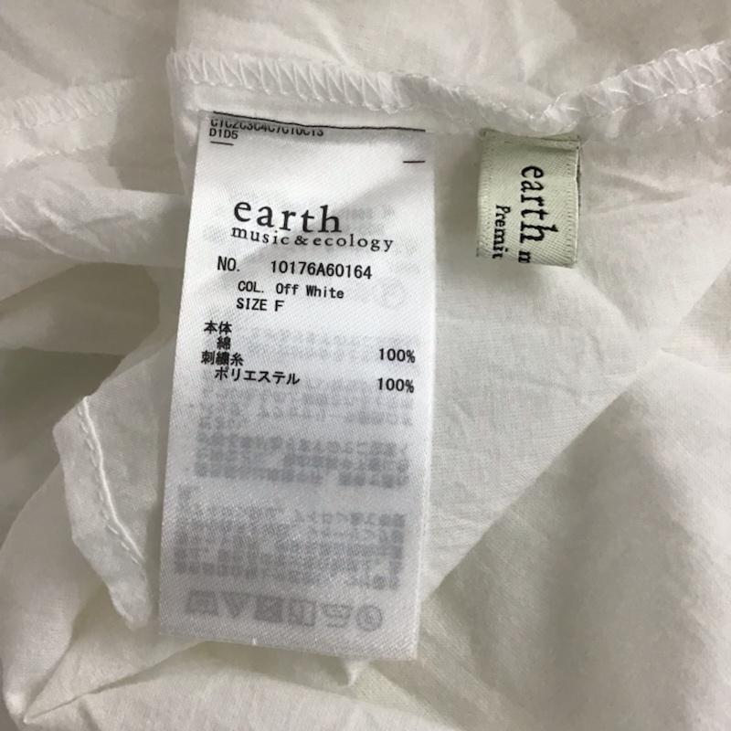 アースミュージックアンドエコロジー earth music&ecology カットソー 半袖 10176A60164 刺繍オフショルプルオーバー FREE 刺繍 白 / ホワイト /  レディース USED 古着 中古 10072792