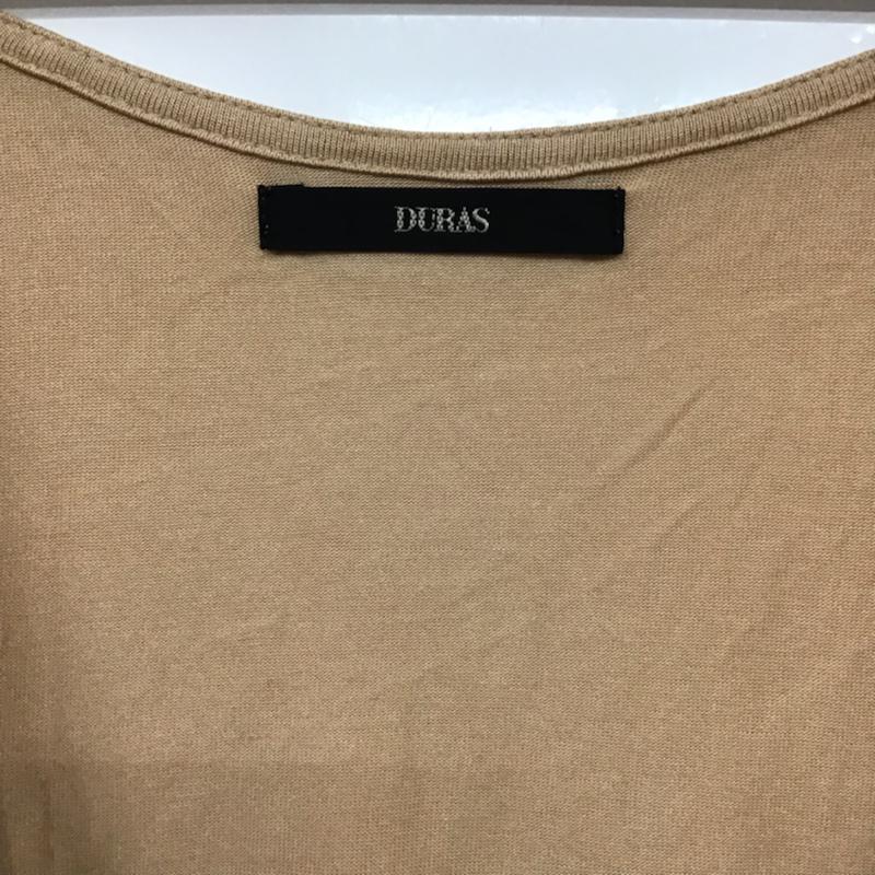 デュラス DURAS ワンピース ミニスカート D51-0913 無地 ベージュ / ベージュ /  レディース USED 古着 中古 10072802