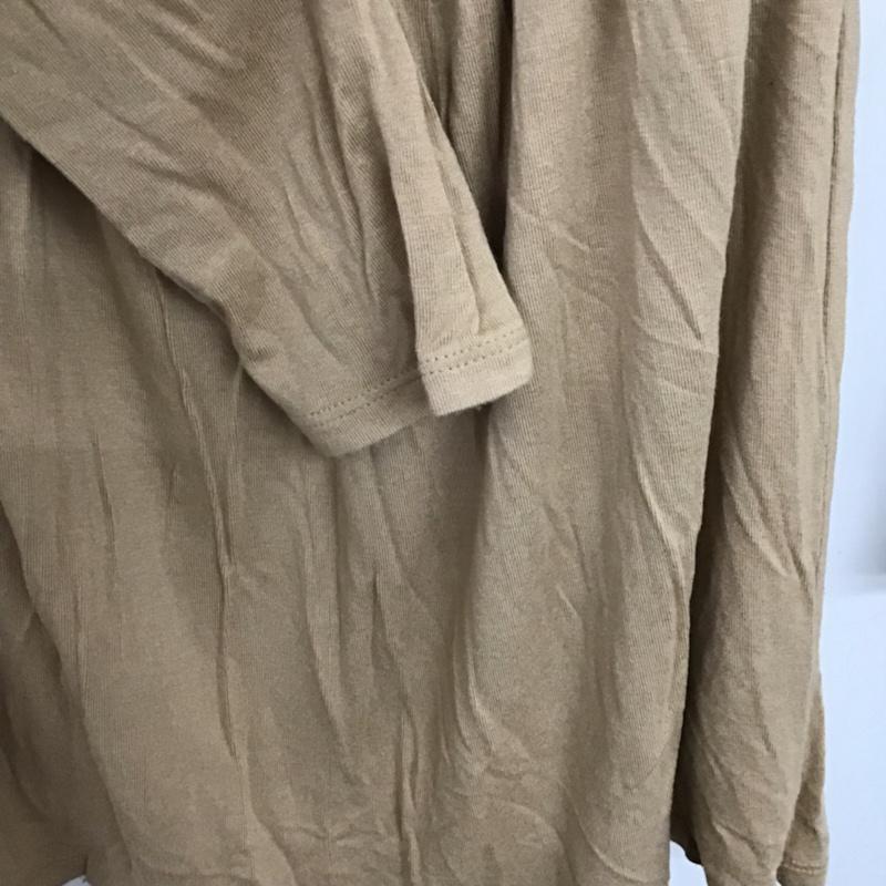 デュラス DURAS ワンピース ミニスカート D51-0913 無地 ベージュ / ベージュ /  レディース USED 古着 中古 10072802