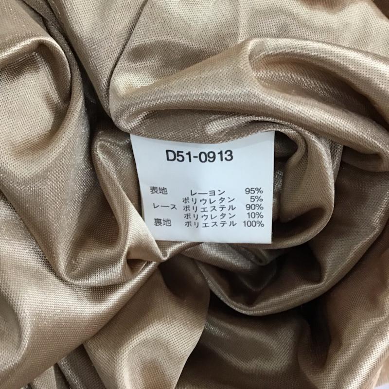 デュラス DURAS ワンピース ミニスカート D51-0913 無地 ベージュ / ベージュ /  レディース USED 古着 中古 10072802