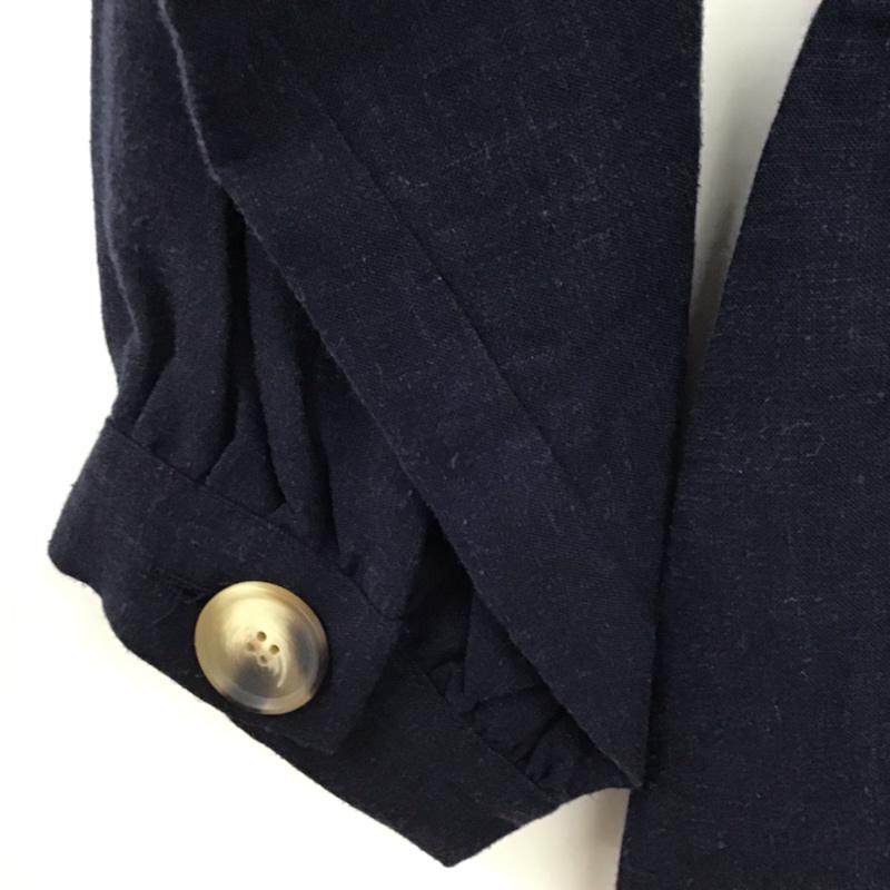 ザラティーアールエフ ZARA TRF シャツ、ブラウス 長袖 タグ付 S 無地 紺 / ネイビー /  レディース USED 古着 中古 10072823
