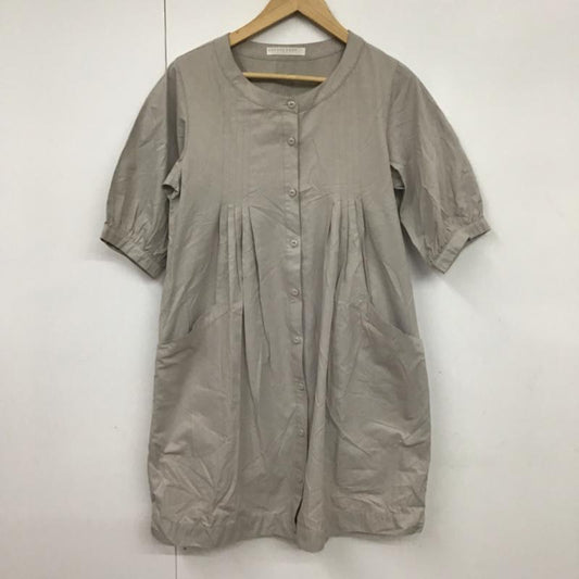 ローリーズファーム LOWRYS FARM ワンピース ひざ丈スカート LF270004MF 前開き M 無地 灰 / グレー /  レディース USED 古着 中古 10072836
