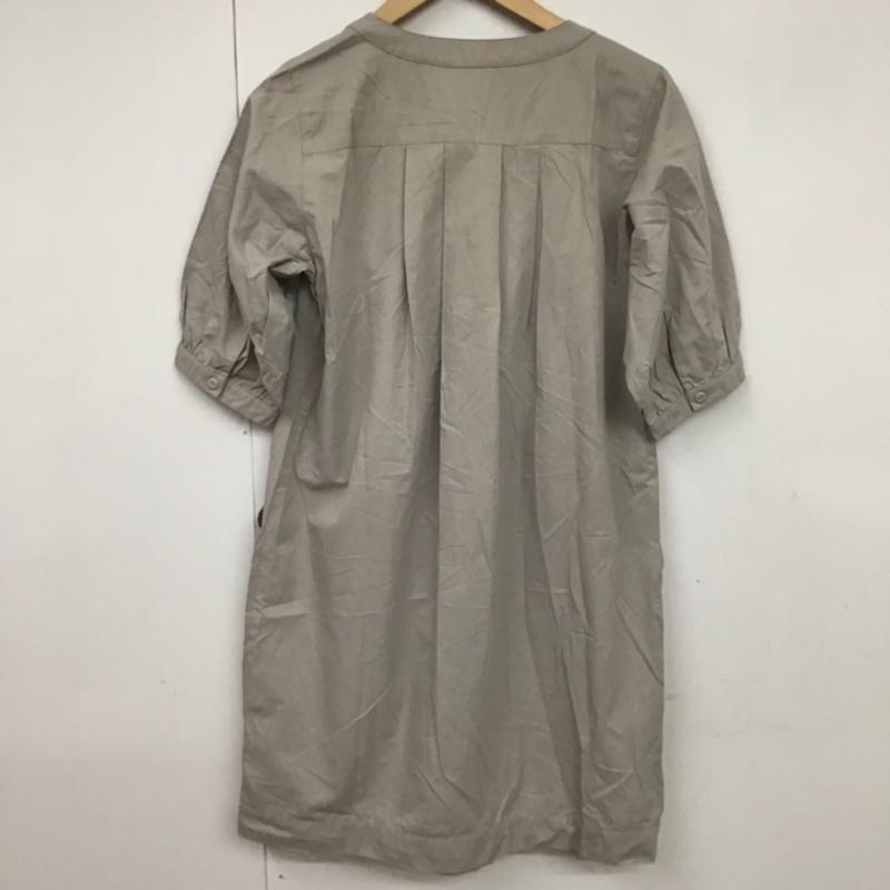 ローリーズファーム LOWRYS FARM ワンピース ひざ丈スカート LF270004MF 前開き M 無地 灰 / グレー /  レディース USED 古着 中古 10072836
