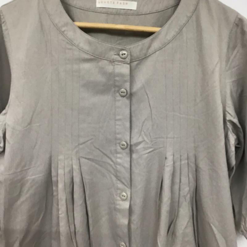 ローリーズファーム LOWRYS FARM ワンピース ひざ丈スカート LF270004MF 前開き M 無地 灰 / グレー /  レディース USED 古着 中古 10072836
