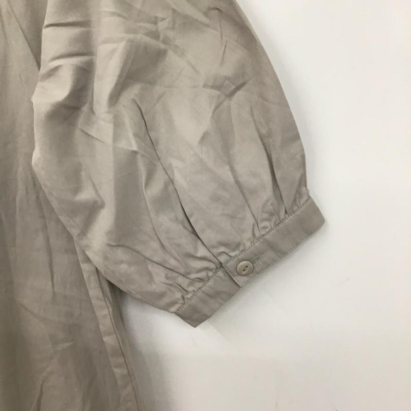 ローリーズファーム LOWRYS FARM ワンピース ひざ丈スカート LF270004MF 前開き M 無地 灰 / グレー /  レディース USED 古着 中古 10072836