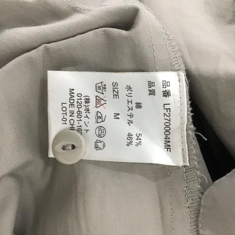 ローリーズファーム LOWRYS FARM ワンピース ひざ丈スカート LF270004MF 前開き M 無地 灰 / グレー /  レディース USED 古着 中古 10072836
