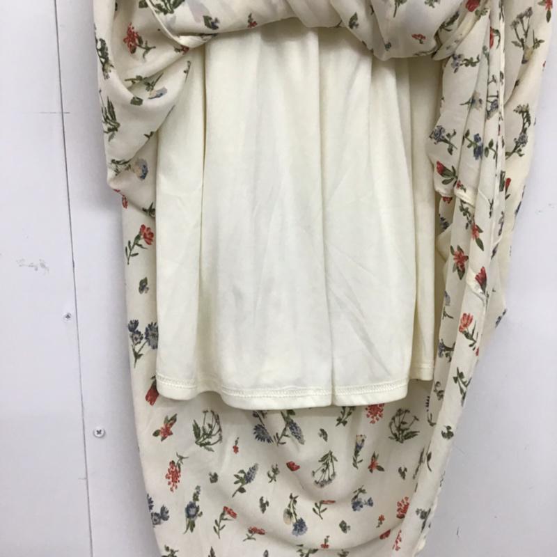 レトロガール RETRO GIRL スカート ロングスカート 190232 アシンメトリー M 花柄 アイボリー / アイボリー /  レディース USED 古着 中古 10072845