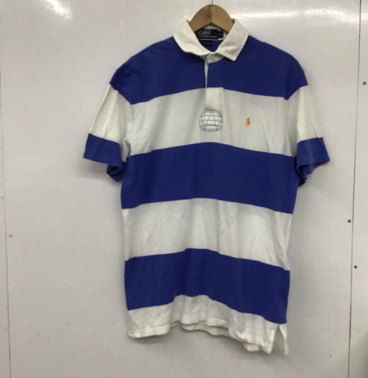 ポロバイラルフローレン Polo by RALPH LAUREN ポロシャツ 半袖 LL ボーダー柄 マルチカラー / マルチカラー /  メンズ USED 古着 中古 10072861