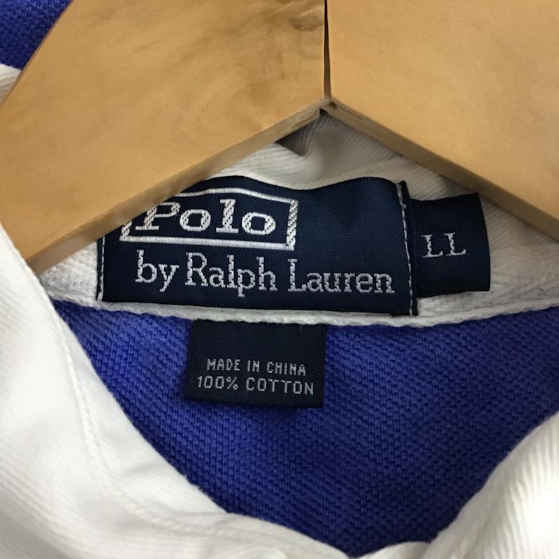ポロバイラルフローレン Polo by RALPH LAUREN ポロシャツ 半袖 LL ボーダー柄 マルチカラー / マルチカラー /  メンズ USED 古着 中古 10072861