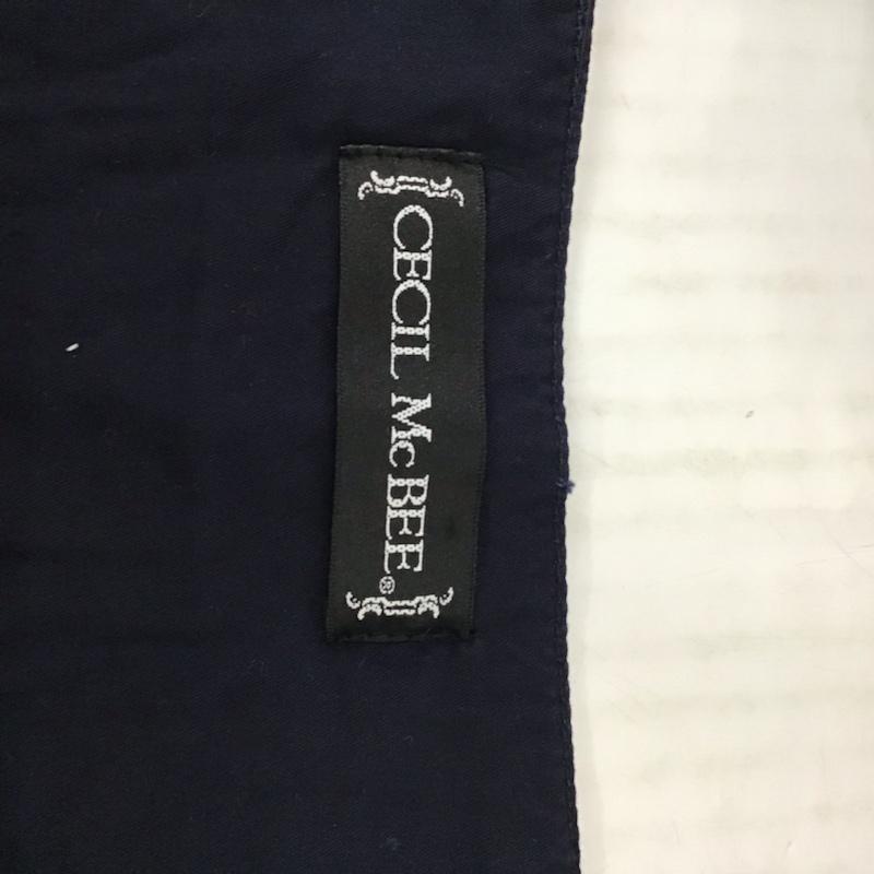 セシルマクビー CECIL McBEE パンツ ショートパンツ 10LU28 サスペンダー付き M 無地 紺 / ネイビー /  レディース USED 古着 中古 10072863