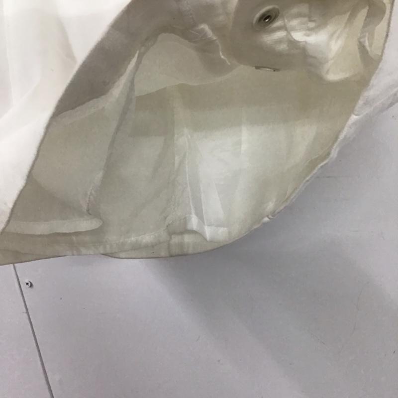 ルスーク LESOUK スカート ひざ丈スカート バックファスナー 34 無地 白 / ホワイト /  レディース USED 古着 中古 10072867