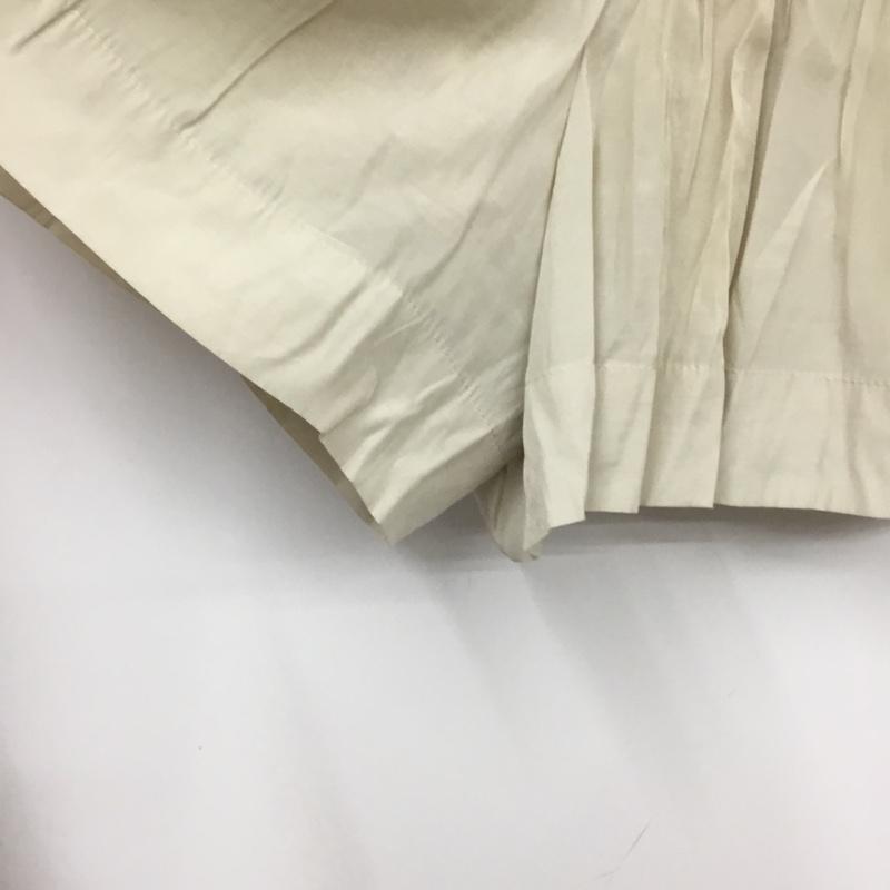 ラボラトリーワーク laboratory work パンツ ショートパンツ タック入り M 無地 黒 / ブラック / X アイボリー / アイボリー /  レディース USED 古着 中古 10072877