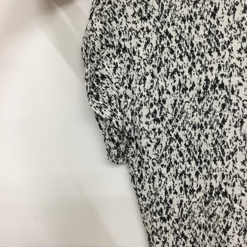グローバルワーク GLOBAL WORK ワンピース ひざ丈スカート GW077005AK 刺繍 L 総柄 白 / ホワイト / X 黒 / ブラック / X えんじ / ワインレッド /  レディース USED 古着 中古 10072913
