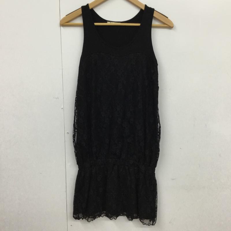 スパイラルガール SPIRALGIRL ワンピース ミニスカート 1093-177-1 M レース柄 黒 / ブラック /  レディース USED 古着 中古 10072914