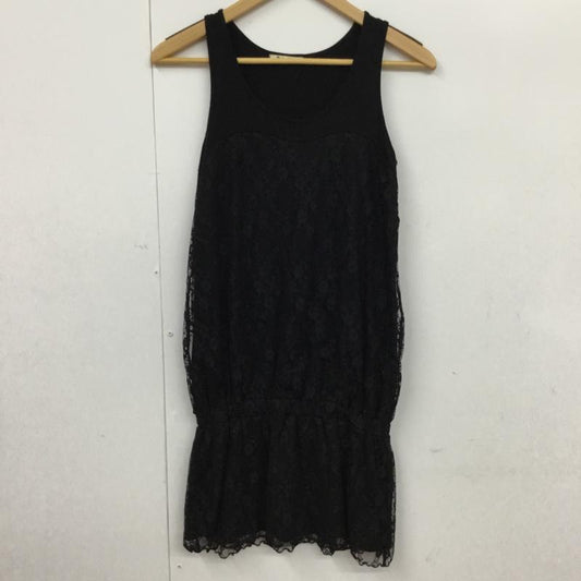 スパイラルガール SPIRALGIRL ワンピース ミニスカート 1093-177-1 M レース柄 黒 / ブラック /  レディース USED 古着 中古 10072914