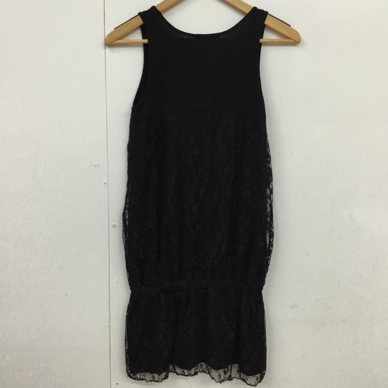 スパイラルガール SPIRALGIRL ワンピース ミニスカート 1093-177-1 M レース柄 黒 / ブラック /  レディース USED 古着 中古 10072914