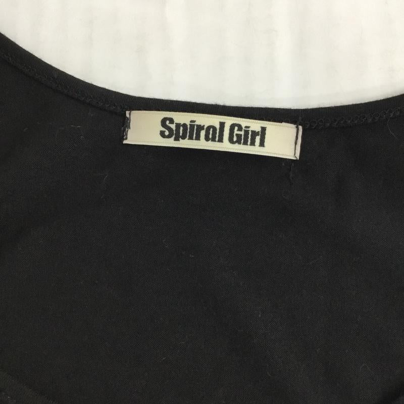 スパイラルガール SPIRALGIRL ワンピース ミニスカート 1093-177-1 M レース柄 黒 / ブラック /  レディース USED 古着 中古 10072914