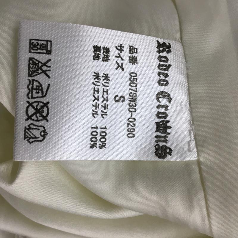 ロデオクラウンズ Rodeo Crowns ワンピース ミニスカート 0507SW30-0290 七分袖 S 花柄 白 / ホワイト /  レディース USED 古着 中古 10072916