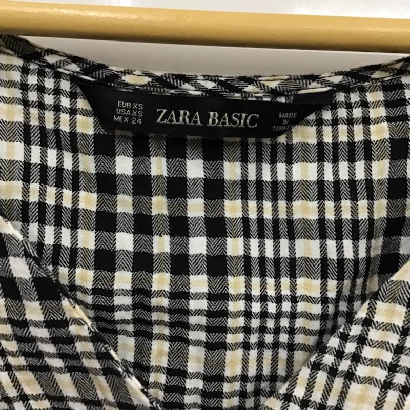 ザラベーシック ZARA BASIC カットソー 長袖 XS チェック マルチカラー / マルチカラー /  レディース USED 古着 中古 10072921