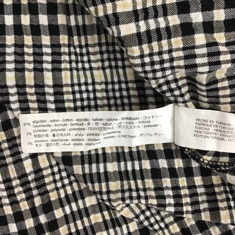 ザラベーシック ZARA BASIC カットソー 長袖 XS チェック マルチカラー / マルチカラー /  レディース USED 古着 中古 10072921