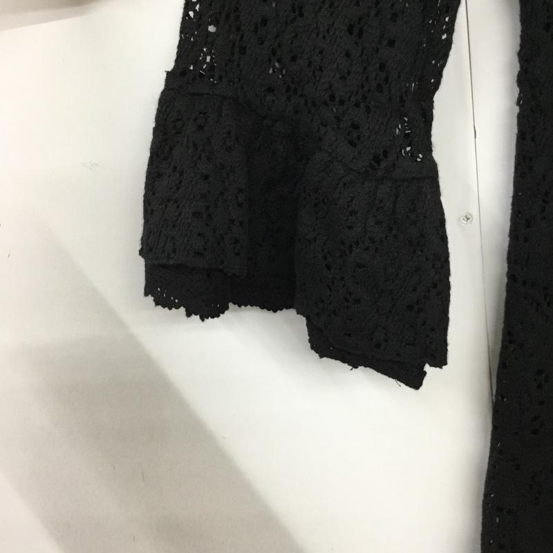 イング INGNI ワンピース ひざ丈スカート 083-257395-00 透かし編み M  黒 / ブラック /  レディース USED 古着 中古 10072923