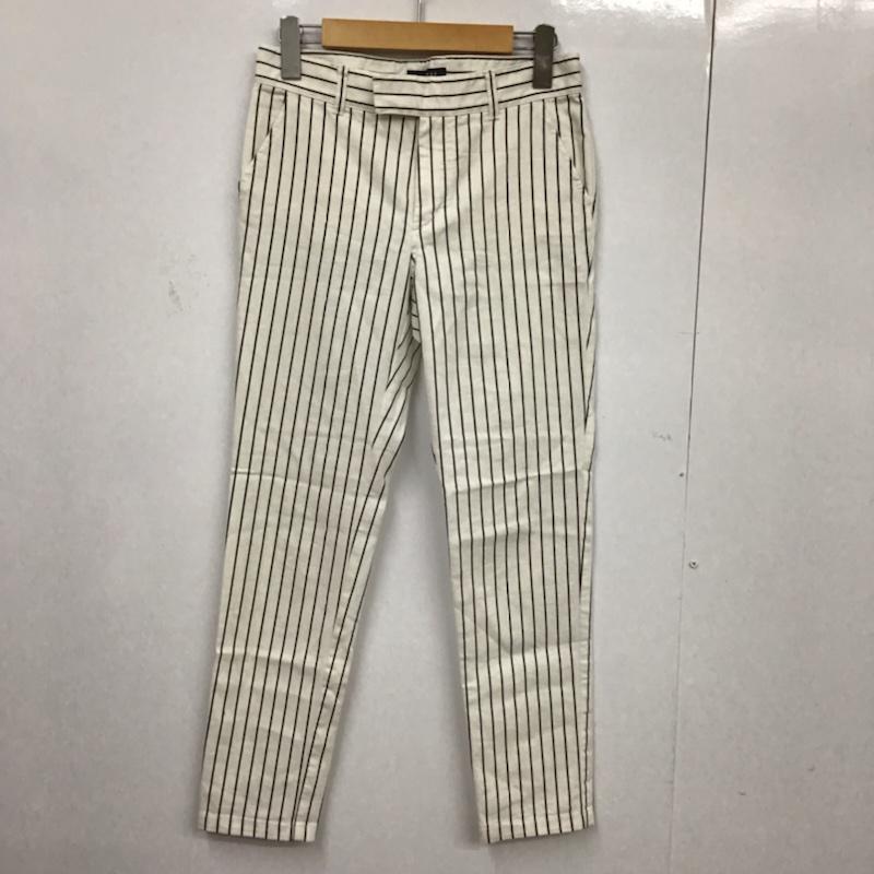 マカフィー MACPHEE パンツ スラックス 36 ストライプ 白 / ホワイト /  レディース USED 古着 中古 10072924