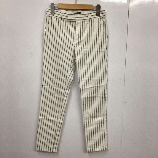 マカフィー MACPHEE パンツ スラックス 36 ストライプ 白 / ホワイト /  レディース USED 古着 中古 10072924