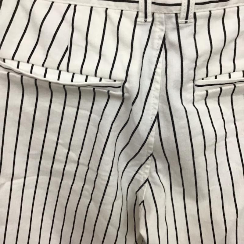 マカフィー MACPHEE パンツ スラックス 36 ストライプ 白 / ホワイト /  レディース USED 古着 中古 10072924
