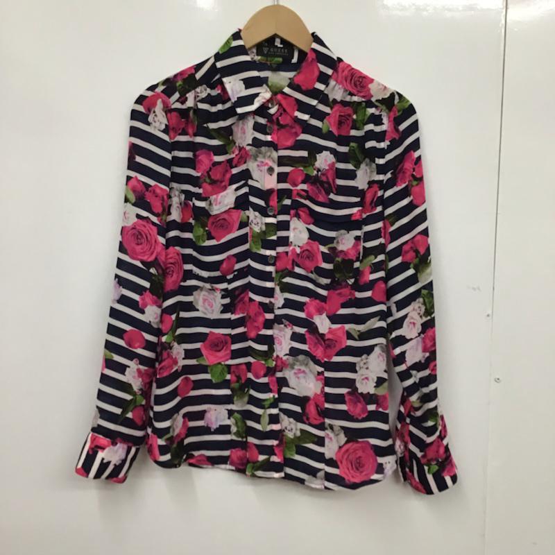 ゲス Guess シャツ、ブラウス 長袖 XS  マルチカラー / マルチカラー /  レディース USED 古着 中古 10072925