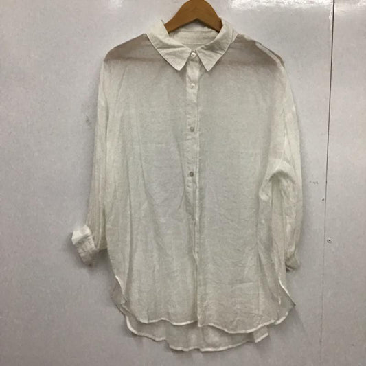 フレームス レイカズン frames RAY CASSIN シャツ、ブラウス 長袖 FREE 無地 白 / ホワイト /  レディース USED 古着 中古 10072940