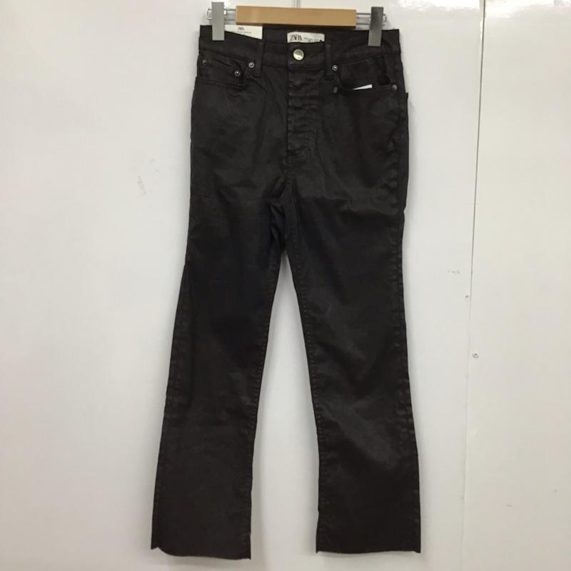 ザラ ZARA ボトムス ボトムス タグ付 34 無地 茶 / ブラウン /  レディース USED 古着 中古 10072946