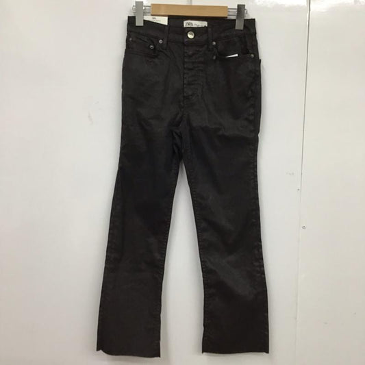 ザラ ZARA ボトムス ボトムス タグ付 34 無地 茶 / ブラウン /  レディース USED 古着 中古 10072946