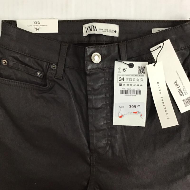ザラ ZARA ボトムス ボトムス タグ付 34 無地 茶 / ブラウン /  レディース USED 古着 中古 10072946