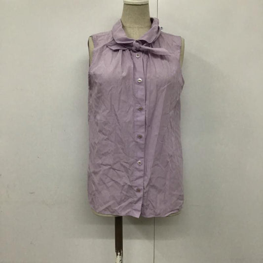ブルーレーベル・クレストブリッジ BLUE LABEL CRESTBRIDGE トップス トップス 55M62-146-30 ノースリーブブラウス 38 無地 紫 / パープル /  レディース USED 古着 中古 10073069