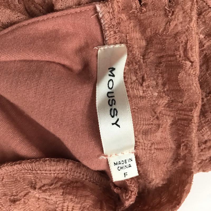 マウジー MOUSSY タンクトップ タンクトップ FREE 無地 桃 / ピンク /  レディース USED 古着 中古 10073095