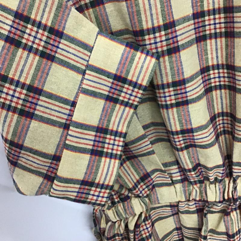 ナイスクラップ NICE CLAUP カットソー 半袖 FREE チェック マルチカラー / マルチカラー /  レディース USED 古着 中古 10073105