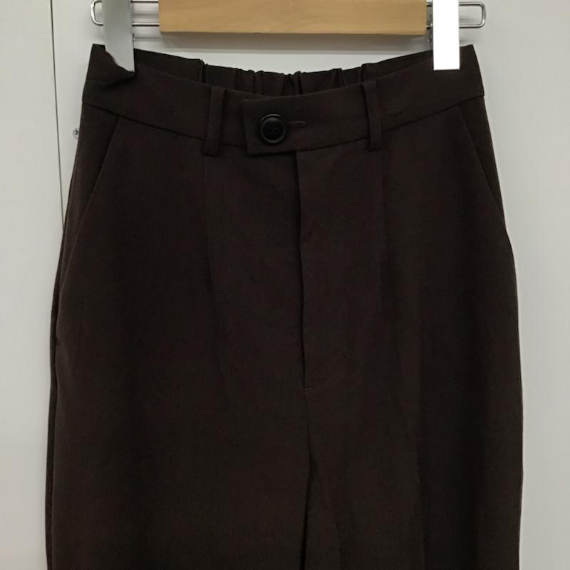 マウジー MOUSSY パンツ スラックス 1 無地 茶 / ブラウン /  レディース USED 古着 中古 10073118